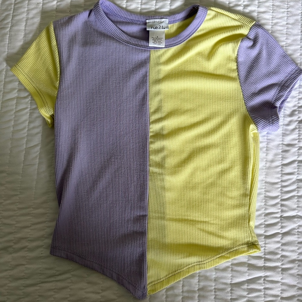 Small Rue 21 Multi Colored Crop Top